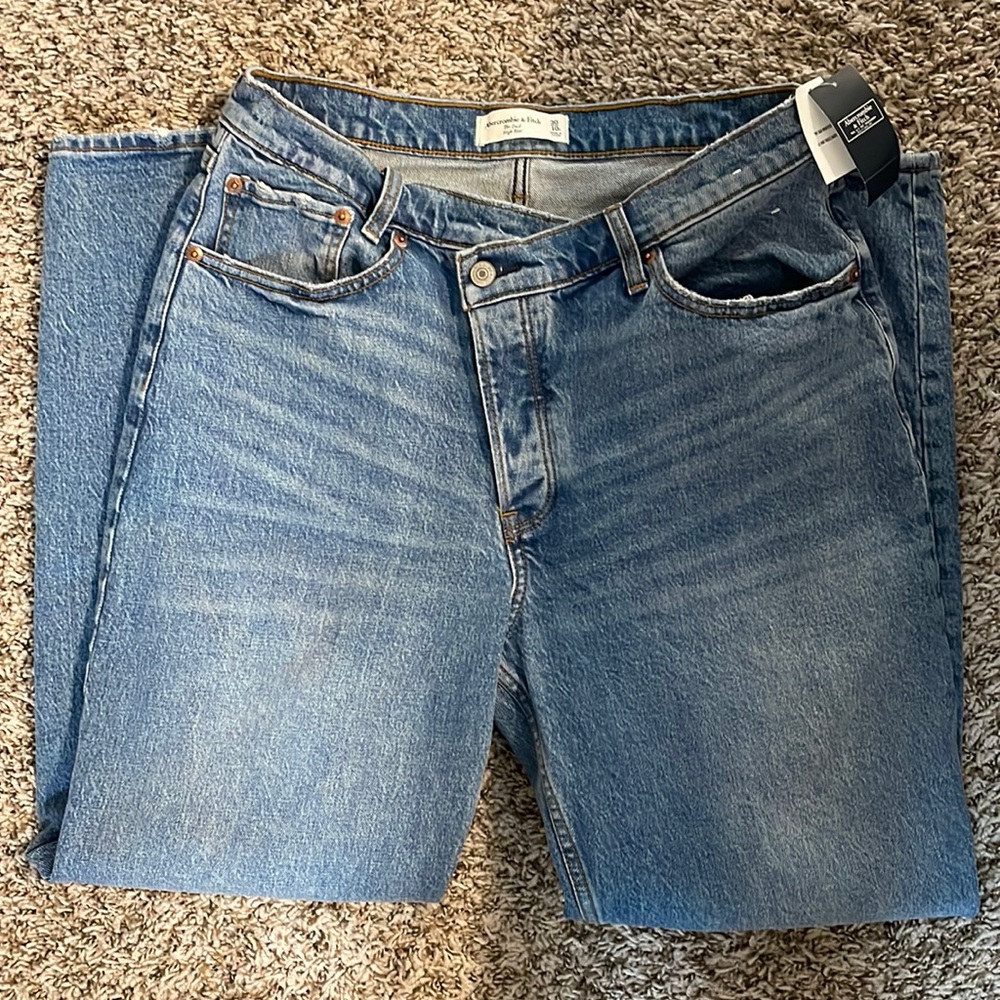 A&F High Rise Dad Jean